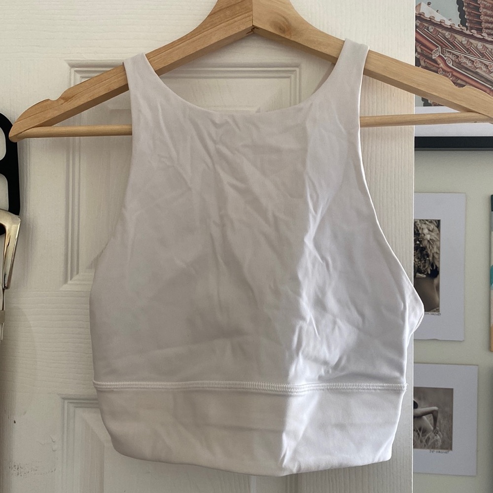 Lululemon high neck white bra